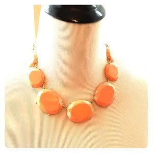 Coral statement necklace